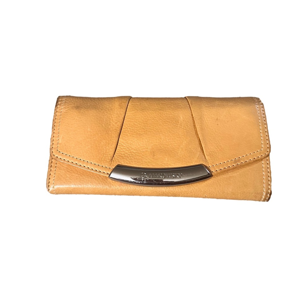 Host Pick B. Makowsky Full Leather Wallet with silky animal print lining
